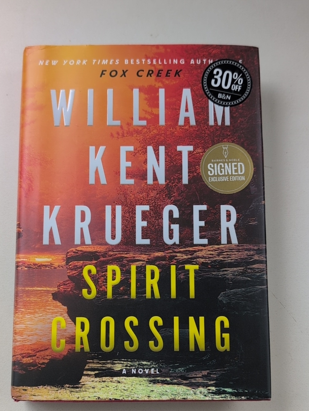William Kent Krueger - Spirit Crossing (Sunset Orange & Yellow Cover)